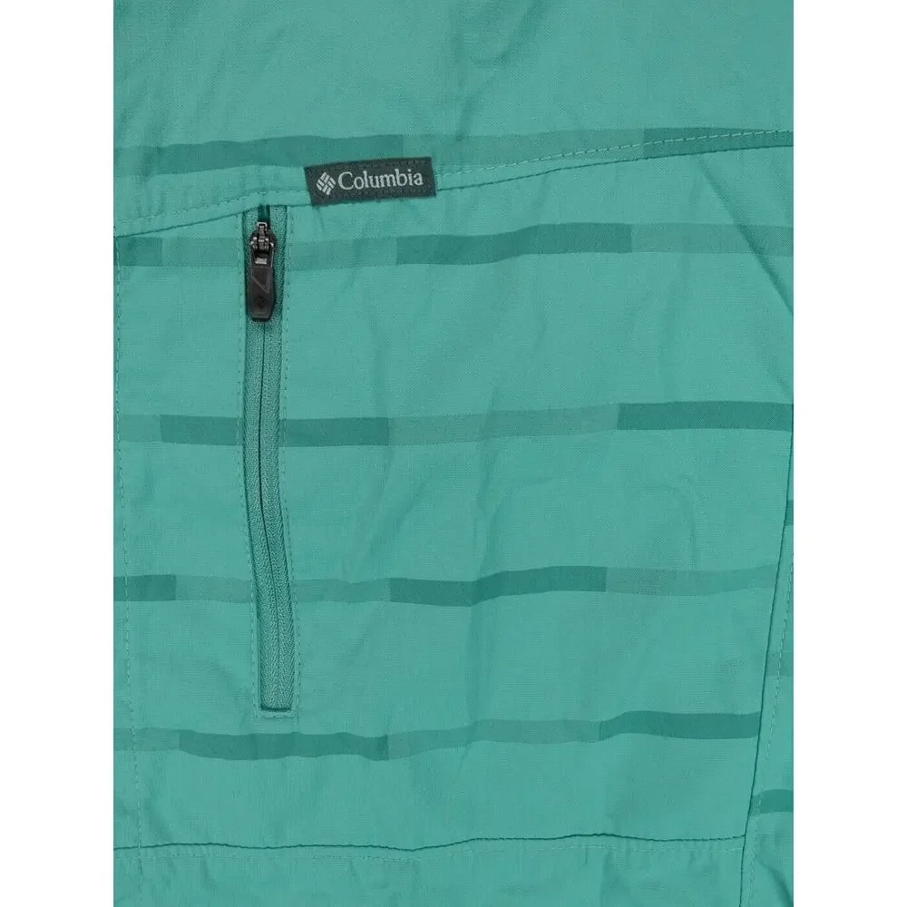 Columbia Shirt Mens XL Green Striped Short Sleeve Vented Omni Shade Outdoors - Picture 4 of 12